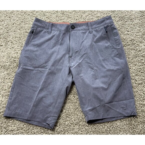 7Diamonds Aeroplane Performance Shorts Gray Mens Lightweight Size 30 - Picture 1 of 9